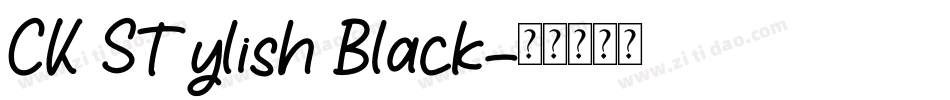 CK Stylish Black字体转换